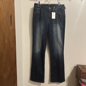 JAG Womens‎ Sz 14 Atwood Bootcut Midrise Jeans After Denim Dark Wash NWT